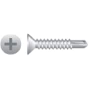 STRONG-POINT 10-16 x 1 in. Phillips Flat Head Screws Zinc Plated, 5PK F108
